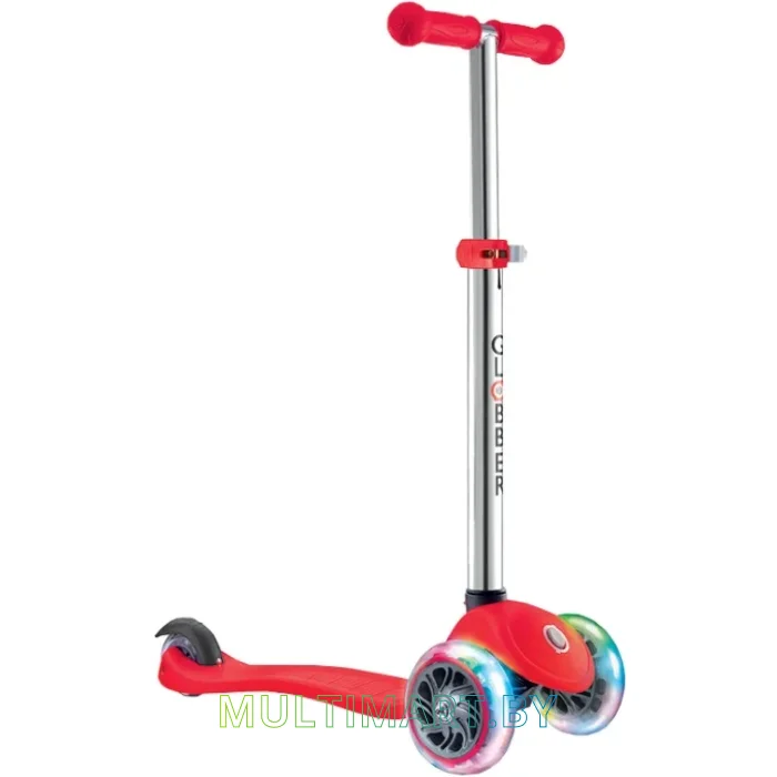 Самокат Globber Primo Lights (красный)
